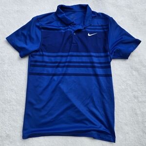 🏌‍♂️⛳️Nike Men's Striped Blue Polo Golf Shirt